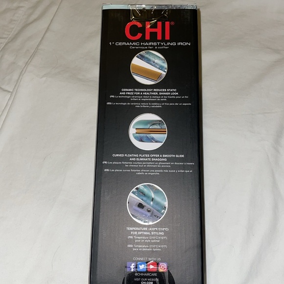 CHI True Gem Ceramic 1" Flat Iron - Picture 2 of 5